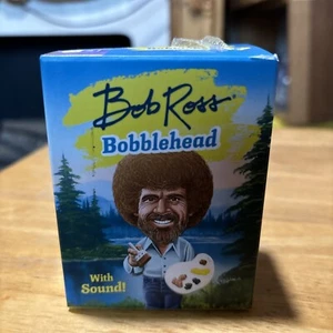 Bob Ross Bobblehead With Sound! 10 Inspirational Phrases & Flipbook - Picture 1 of 10