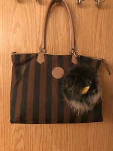 Authentic Vintage Fendi Satchel/Handbag 17" x 13.5" Refurbished! Beautiful! - Picture 1 of 8