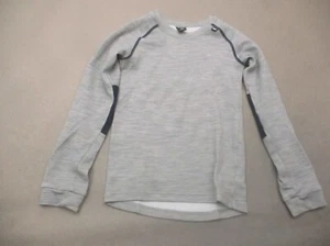Helly Hansen Size 9 Kids Unisex Gray Crew Neck Long Sleeve Warm Athletic Top 354 - Picture 1 of 5