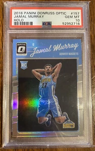 2016-17 Donruss Optic Jamal Murray Holo Prizm Rookie RC #157 PSA 10 Nuggets - Picture 1 of 2