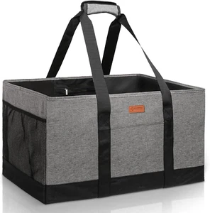 Reusable Grocery Bags Extra Waterproof Large Tote Carrying Handles Reinforced - Picture 1 of 8