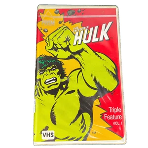 The Incredible Hulk Triple Feature Vol 1 VHS Prism Entertainment 1985 Clamshell - Foto 1 di 24