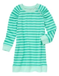 GYMBOREE CENTER STAGE MINT TERRY LUREX BUTTON DRESS 5 6 7 8 10 NWT - Picture 1 of 1