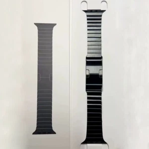 Oryginalna bransoletka Apple Watch Link Stal nierdzewna 42MM 44MM 45MM 49MM Czarna - Zdjęcie 1 z 6