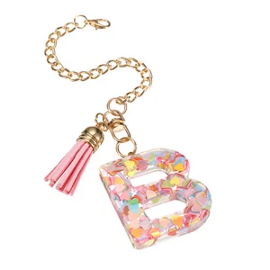 Letter B Cup Chain, Bag Chain, Key Chain (Heart-Shaped) - Picture 1 of 6