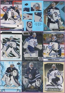 HUGE WINNIPEG JETS GOALIE CONNOR HELLEBUYCK 35 DIFFERENT CARDS LOT USA - Foto 1 di 4
