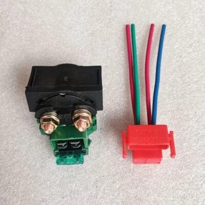 Starter Relay Solenoid And Plug for Suzuki GSXR600W 750W 92-95 GSXR1100W 93-98 - Image 1 of 4