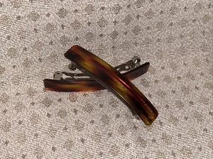 Vintage Haarspangen Faux Schildpatt 2er Set - Bild 1 von 5
