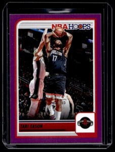 2023-24 Panini NBA Hoops Tari Eason Purple #192 Houston Rockets