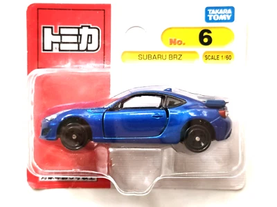 Tomica   #6  1/60 SUBARU BRZ OOP  Toy Diecast Vehicle Takara Tomy Collect Japan - Image 1 of 4