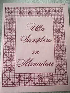 Opuscolo vintage motivo punti croce Ulla campionatori in miniatura - Foto 1 di 2