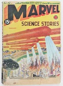 MARVEL Science Stories 3 a Februar 1939 GOLDEN AGE gd Red Circle PULP Magazine - Bild 1 von 13