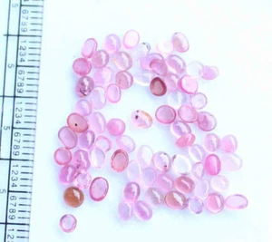 Schöner 9,70 ct 3*3,5 mm 70 Pic ovaler natürlicher roter Rubin Cabochon Edelstein - Bild 1 von 4