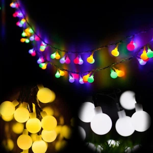 2m LED Lichterkette Ketten Außen Garten Licht Kugel Beleuchtung Lampe Party Deko - Bild 1 von 12