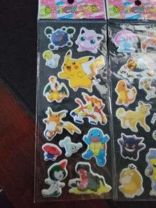 Vintage Pokemon Stickers Pocket Monsters 2 Packs NEW - Picture 1 of 12