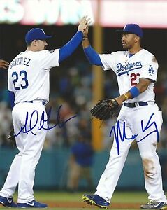 Matt Kemp & Adrian Gonzalez Signed Dodgers 8x10 Photo PSA/DNA COA Auto'd Picture