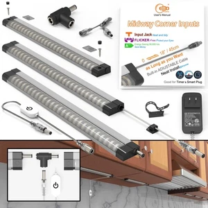 LED Under Counter Lights Hardwired for Kitchen Built-in 45cm/18 Adjustable Ca... - Picture 1 of 5