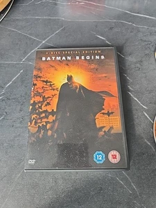 Batman Begins DVD Christian Bale, Michael Caine, Morgan Freeman 2006 - Picture 1 of 3