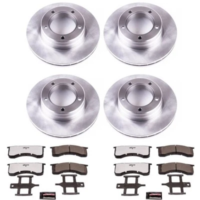 MDK8392 Powerstop 4-Wheel Set Brake Disc and Pad Kits Front & Rear for Chevy - Image 1 of 4