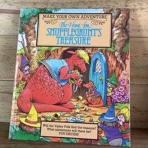 THE HUNT FOR SNUFFLEGRUNT'S TREASURE - MAKE YOUR OWN ADVENTURE BOOK - HARDCOVER - Picture 1 of 5