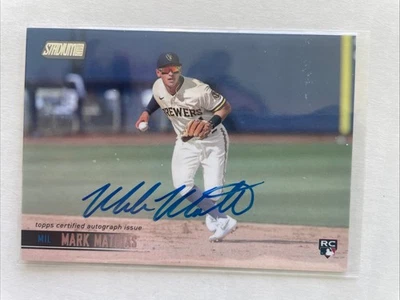 2021 Topps Stadium Club - Autographs Mark Mathias #SCBA-MMA (AU, RC) - Image 1 of 2