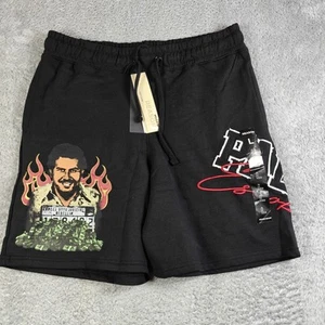 Reason Brand x Pablo Escobar Mugshot Shorts Graphic Size Large - Picture 1 of 3