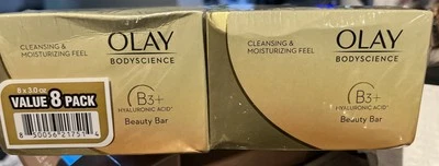 Olay Bodyscience Sensación Limpiadora e Hidratante B3+ Barra de Ácido Hialurónico Paquete de 8 Foto 1 de 2