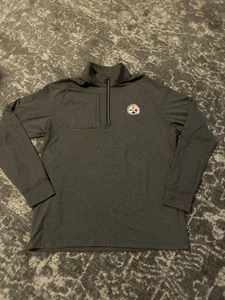 Pittsburgh Steelers Cutter & Buck Men's 1/4 Zip Front Jacket Size Large - Picture 1 of 4