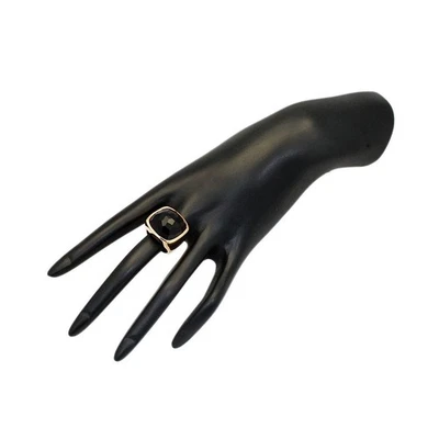 SMOKY QUARTZ ROSE GOLD PLATED 925 STERLING SILVER HANDMADE WOMEN RING EC-R010SM - Image 1 of 4