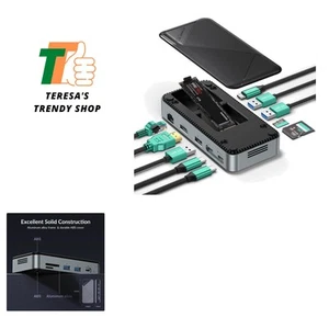 Elegant V1 M.2 NVMe Docking Station: 10Gbps Hub with HDMI 4K & Fast Charging - Bild 1 von 3