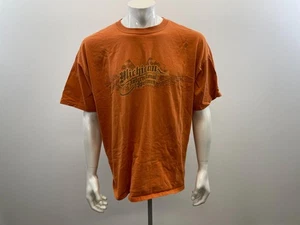Michigan International Speedway Men's T Shirt Size 2XL Orange Cotton Crew Tee - Picture 1 of 3