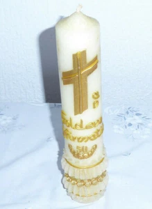 50 Jahre alte Goldene Konfirmation Kerze - Bild 1 von 1