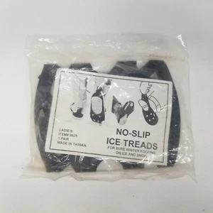 Ladie's No Slip Ice Treads 1 Pair, Item 9825, Black, NOS - Picture 1 of 3