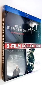 3 FILM COLLECTION BLURAY 15:17 ATTACCO AL TRENO+SULLY+AMERICAN SNIPER - NUOVO - Foto 1 di 2