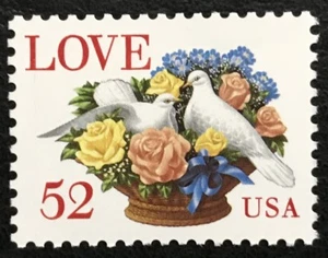 1994 Scott #2815, 52¢, LOVE AND DOVES - Single - Mint NH - - Picture 1 of 1