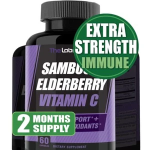 THELABSMENCO Sambucus Elderberry Immune Support Supplement/Daily Immune Boosters - Picture 1 of 8