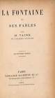 La Fontaine Et Ses Fables, H. Taine, Good Condition, ISBN