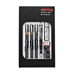 Rotring Isograph College Set 3 Pens with Line Widths of 0.2mm to 0.5mm Technical - Picture 1 of 4