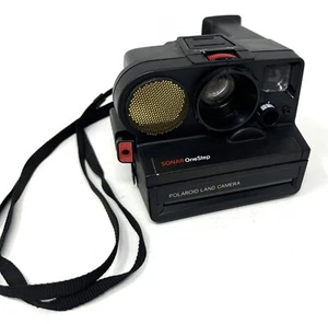 Vintage Polaroid Sonar Ein-Schritt-Sofortbildkamera mit Riemen ungetestet - Bild 1 von 4