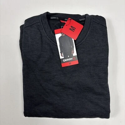 Gerry Men’s Thermal Long Sleeved Fleece Shirt Crew Neck Black Medium - Image 1 of 3