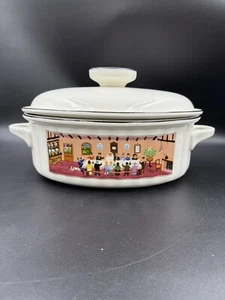 Villeroy & Boch DESIGN NAIF Wedding Large Oval Covered Casserole Dish 3 Quart - Picture 1 of 8