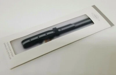 Fossil Q Reveler SiliconStrap FJT9019 12 毫米黑色带灰色条纹全新带标签 30 美元 — 第 1/4 张图片