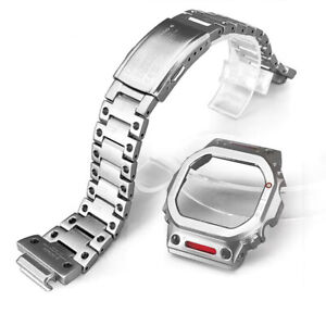 Bezel For  G-SHOCK DW5600 GWM5610 Strap Mod Kit Metal Watch Band Case Cover