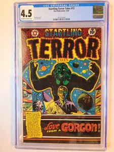 STARTLING TERROR TALES # 13 STAR PUB 1952 CGC 4,5 CLÁSICO L B COLE CUBIERTA MONSTRUO - Imagen 1 de 2