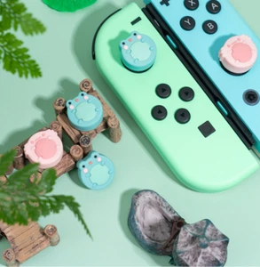 Cute Frog Soft Thumb Stick Grip Cap Protective Cover For Nintendo Switch & Lite - Picture 1 of 6