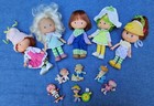 Vintage Lot of 5 Strawberry Shortcake Dolls and 6 Minifigures