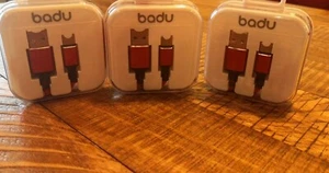 3 Cables of BADU USB-Cable type C FAST FREE SHIPPING - Picture 1 of 3