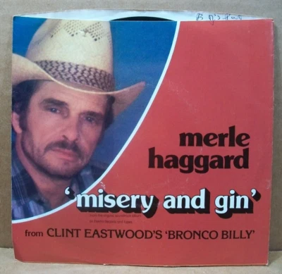 Merle Haggard - Misery And Gin/No One To Sing For (45 RPM, 1980, MCA) MCA 41255 - Image 1 of 4