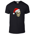 Santa Skull Adult Unisex T Shirt -Festive Fun Xmas Gift Party Fun Office