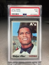 1970 Topps Felipe Alou #434 - PSA 7 - Oakland A's